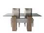 Base Ache Rectangular tamaño Pettit color Tabaco con Pewter.
