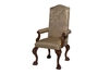 Sillon Elega pata Leon color Nogal tapiz Olivo Combinado